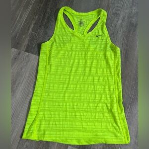 Nike neon dry fit tank small